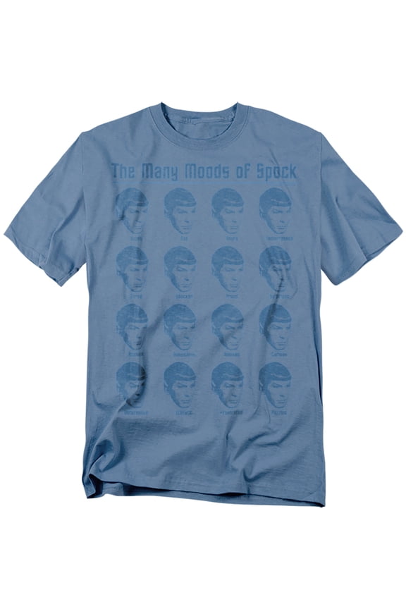 Many Moods Of Spock Unisex Adult T Shirt For Men And Women