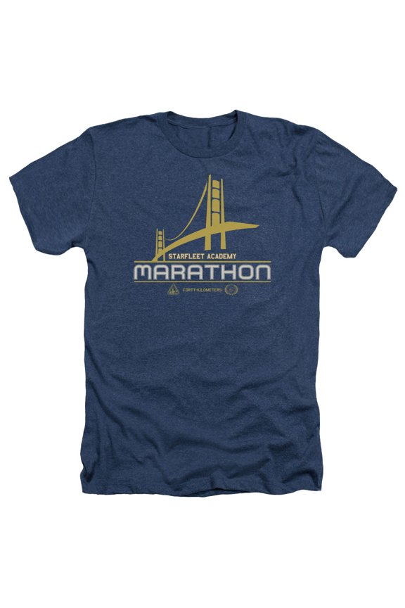 Star Trek - Marathon Logo - Heather Short Sleeve Shirt - Large