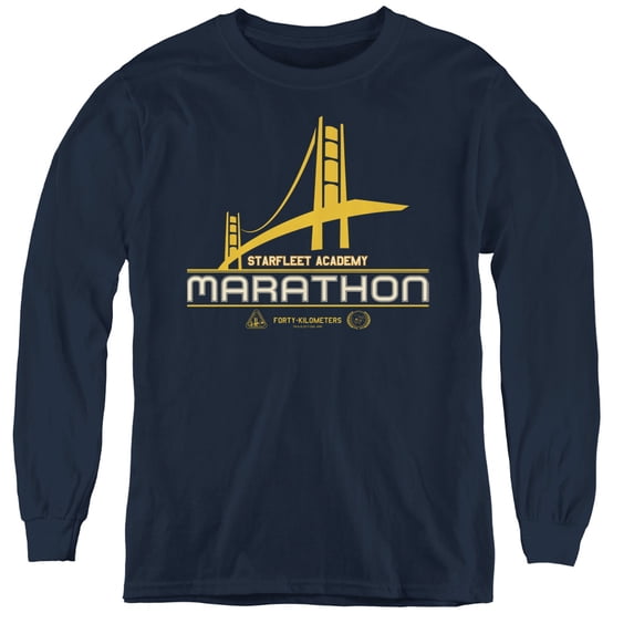 Star Trek - Marathon Logo - Youth Long Sleeve Shirt - Medium