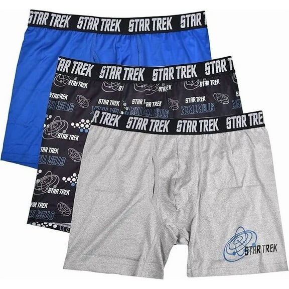 Star Trek Men's 3-Pack Comfort Boxer Brief Medium