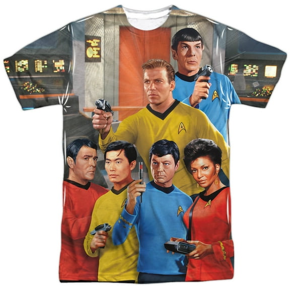 Star Trek Men's  Bridge Sublimation T-shirt White