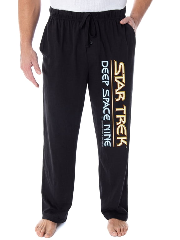 Star Trek Men's Deep Space Nine Logo Adult Sleepwear Lounge Pajama Pants
