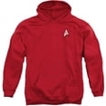 thumbnail image 1 of Star Trek Men's  Engineering Uniform Hooded Sweatshirt Red, 1 of 2