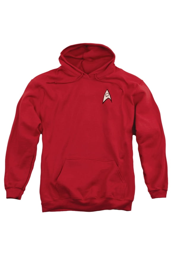 Men's  Engineering Uniform Hooded Sweatshirt Red