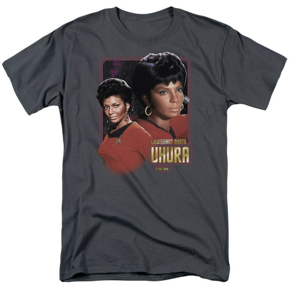 Star Trek Men's Lieutenant Uhura T-shirt Medium Charcoal