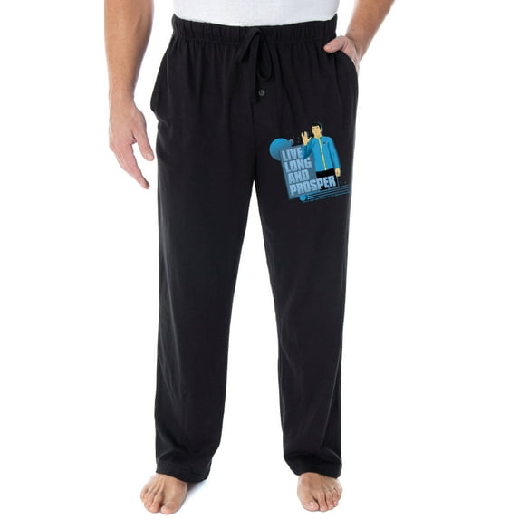 Star Trek Men's The Original Series Spock Live Long And Prosper Pajama Pants