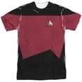 thumbnail image 1 of Star Trek Men's  Tng Command Uniform Sublimation T-shirt White, 1 of 2