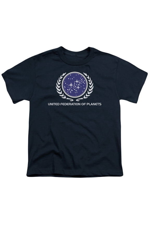 Star Trek Men's United Federation Logo T-shirt Navy