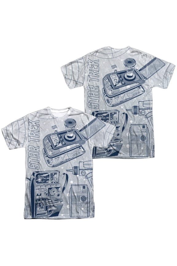 - Mens Gadgets Front/Back Print T-Shirt