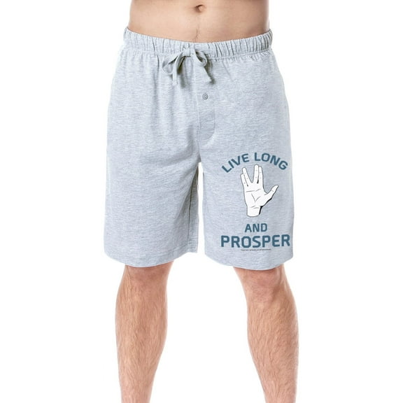 Star Trek Mens' Spock Live Long And Prosper Sleep Pajama Shorts