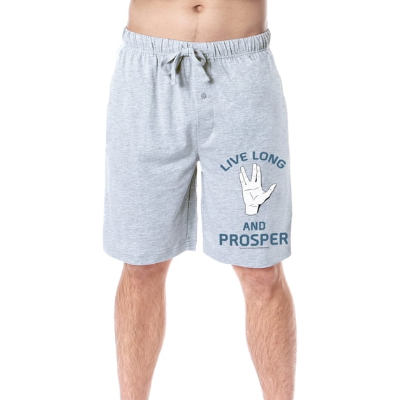 Star Trek Mens' Spock Live Long And Prosper Sleep Pajama Shorts