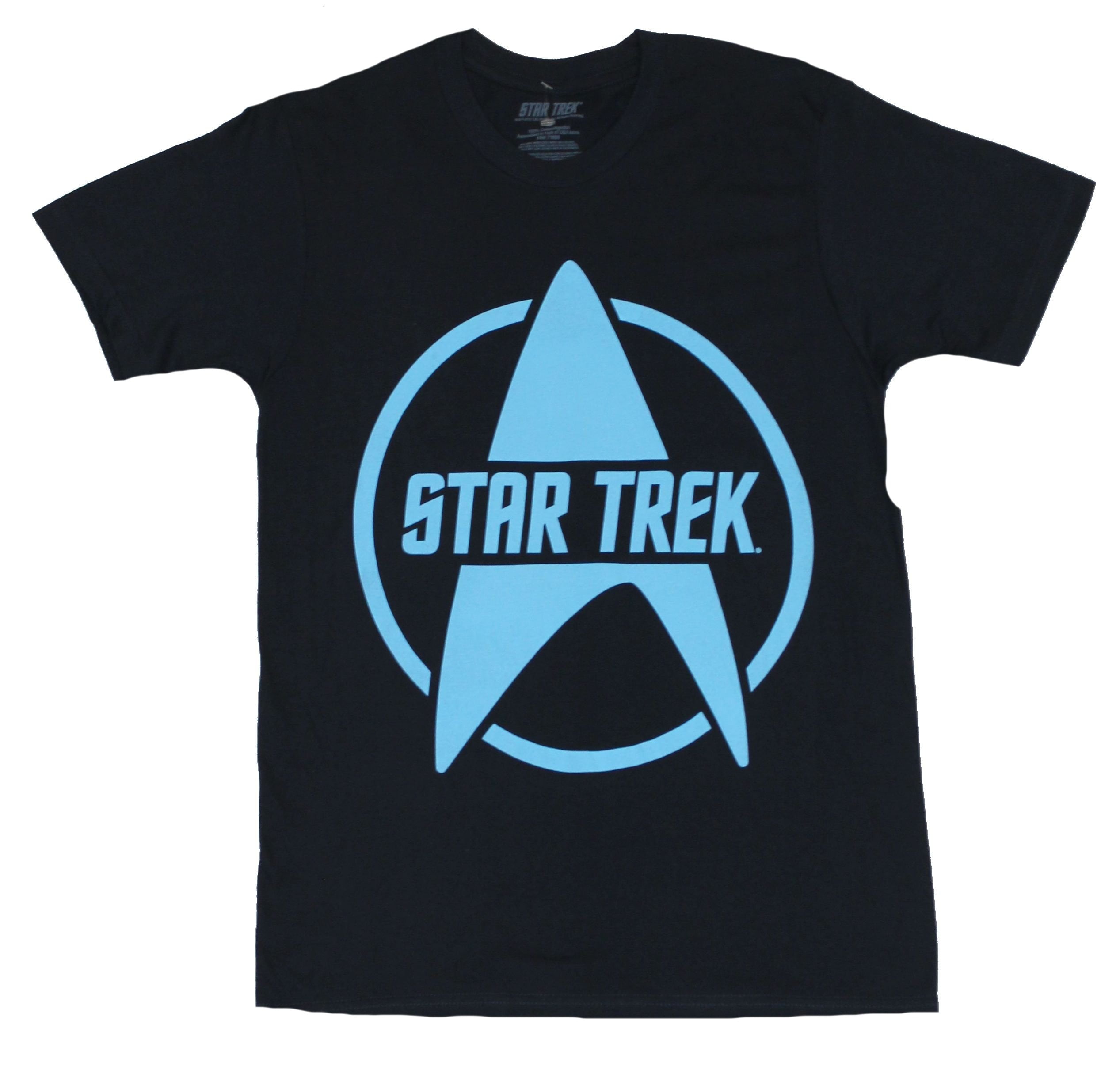 Star Trek Mens T-Shirt - Simple Star Fleet Logo and Star Trek Word ...