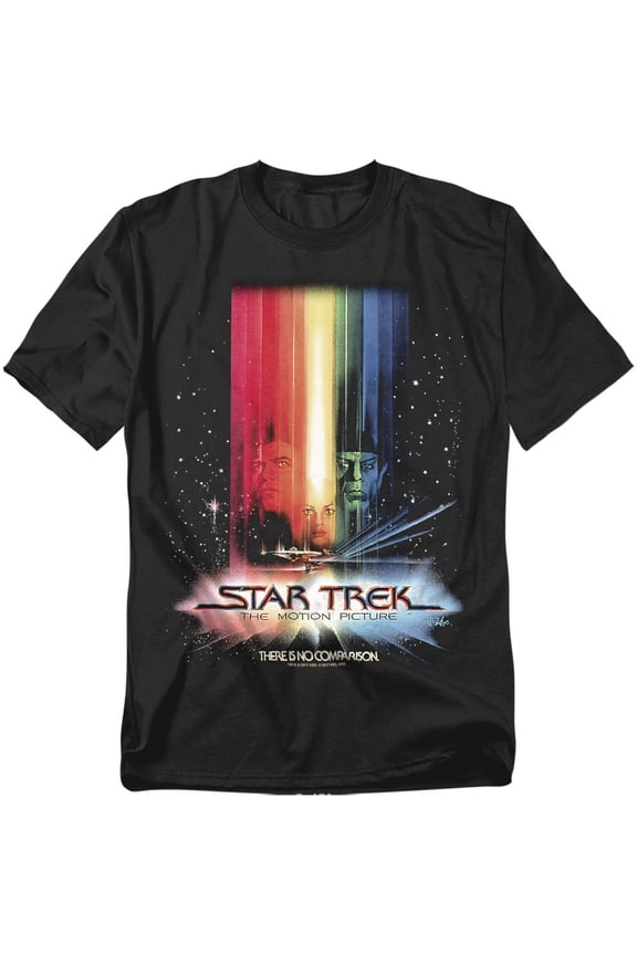 Men's Motion Picture Poster T-shirt Large Black