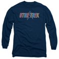 thumbnail image 1 of Star Trek-Multi Colored Logo - Long Sleeve Adult 18-1 Tee - Navy- Extra Large, 1 of 1