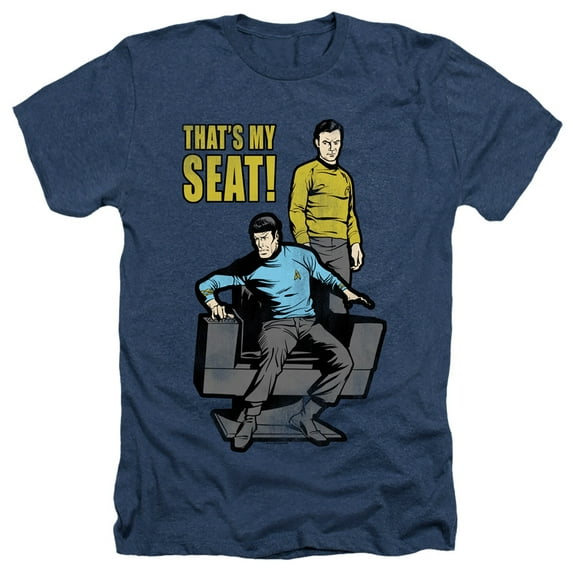 Star Trek - My Seat - Heather Short Sleeve Shirt - Large