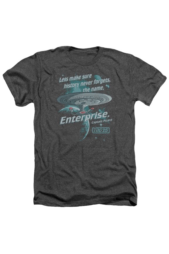 Star Trek - Never Forget - Heather Short Sleeve Shirt - X-Large