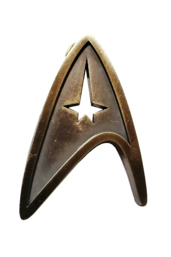 Star Trek New Movie Command Bronzetone 2 Inches Tall Enamel Metal Pin