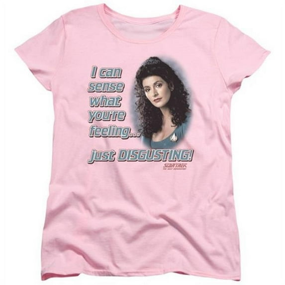 Star Trek-No Empathy - Short Sleeve Womens Tee - Pink- Small