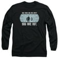 thumbnail image 1 of Star Trek Not Safe Long Sleeve Adult 18/1 T-Shirt Black, 1 of 1