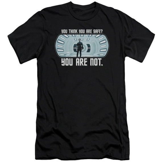 Star Trek Not Safe Adult 30/1 T-Shirt Black