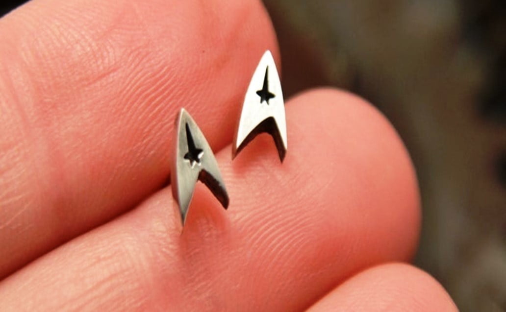 Star trek earrings studs deals