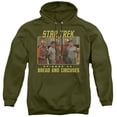 thumbnail image 1 of Star Trek Original & Episode 43 Adult Pull-Over Hoodie, Military Green - Small, 1 of 1