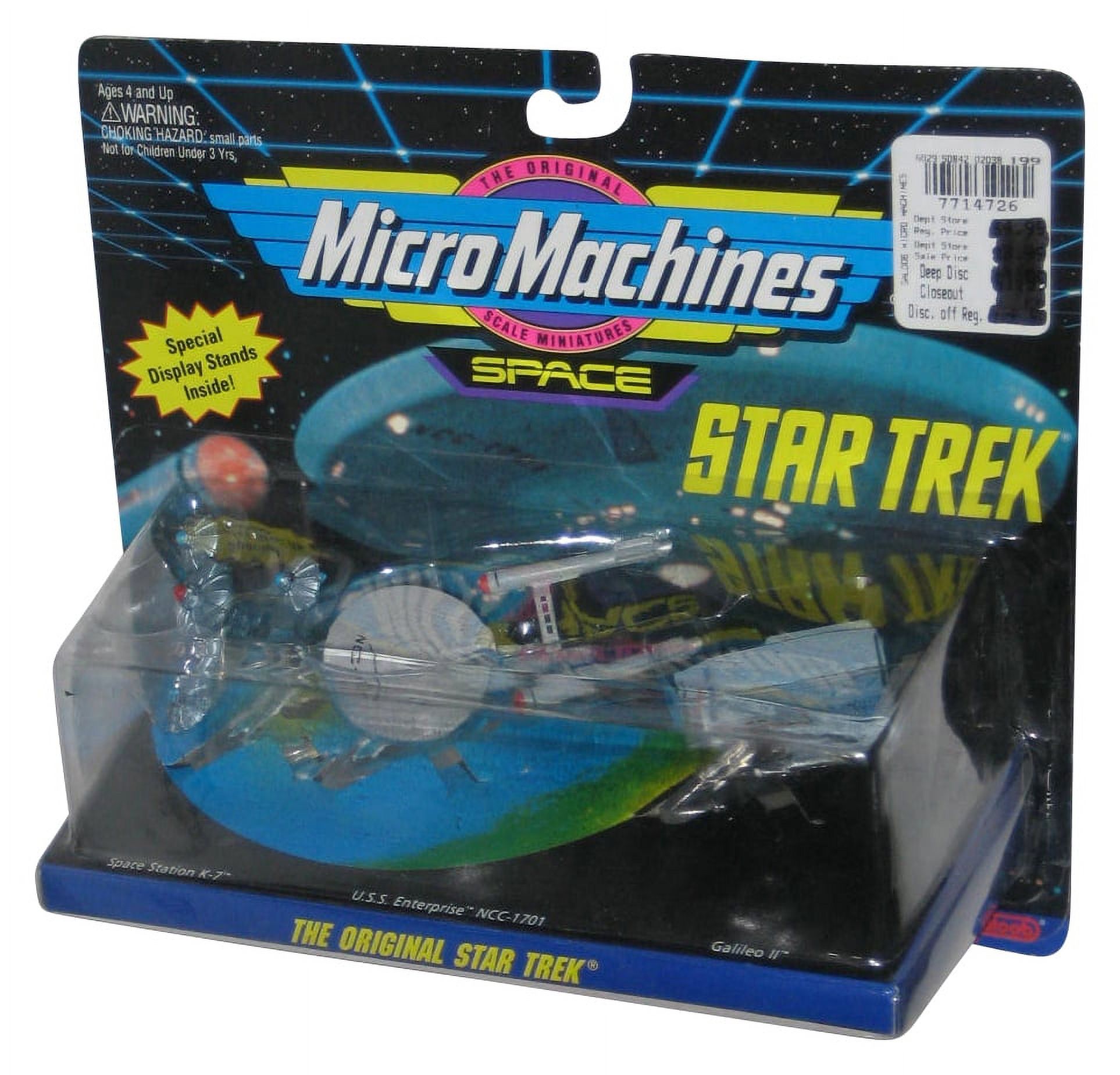 Star Trek Original Micro Machines Toy Set (Space Station K7, USS