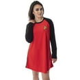 thumbnail image 1 of Star Trek Original Series Nightgown Junior Womens' Fleece Raglan Sleep Starfleet Costume Dress  - Kirk Spock Uhura, 1 of 6
