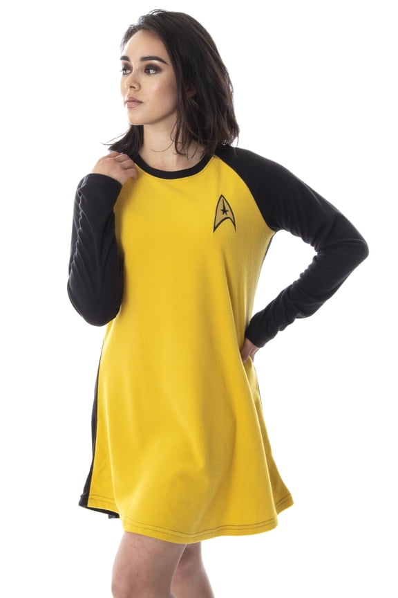 Star Trek Original Series Women's Juniors Raglan Sleep Shirt Nightgown