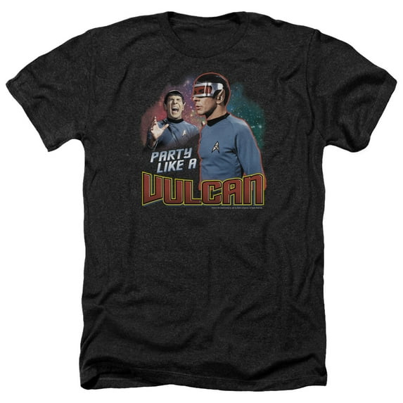 Star Trek - Party Like A Vulcan - Heather Short Sleeve Shirt - XXX-Large