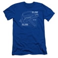 thumbnail image 1 of Star Trek Phaser Plans Adult 30/1 T-Shirt Royal Blue, 1 of 1