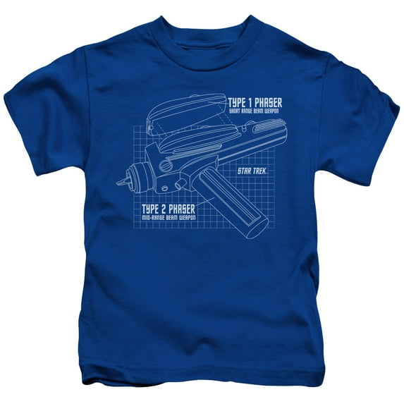 Star Trek - Phaser Plans - Juvenile Short Sleeve Shirt - 4