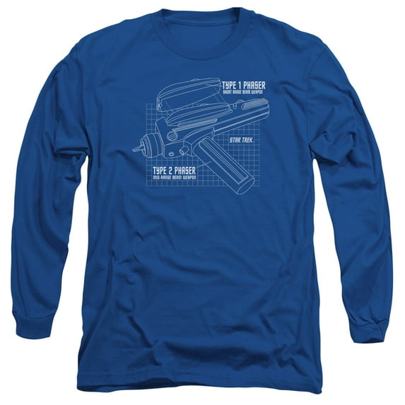 Star Trek - Phaser Plans - Long Sleeve Shirt - XX-Large