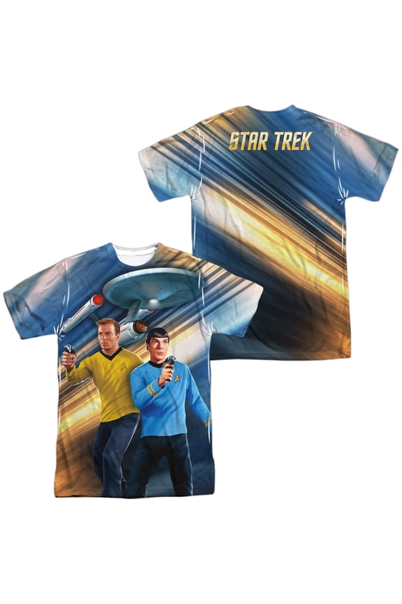 Phasers Down Unisex Adult Sublimated Costume T Shirt (Front/Back), 2X-Large Multicolor