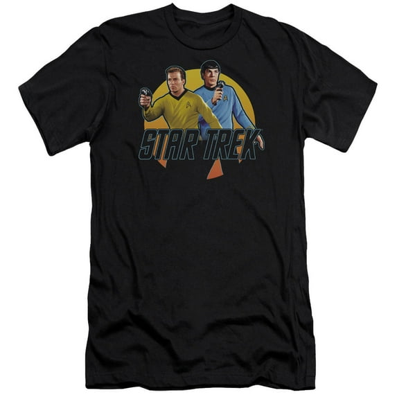 Star Trek Phasers Ready Adult 30/1 T-Shirt Black