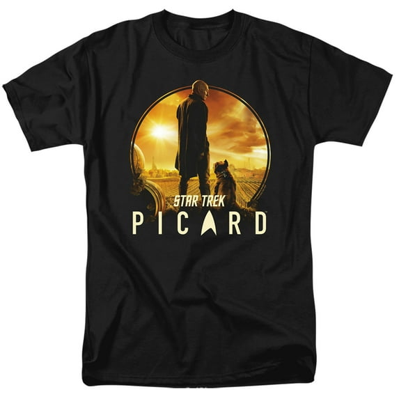 Star Trek Picard A Man And His Dog Adult 18/1 T-Shirt Black