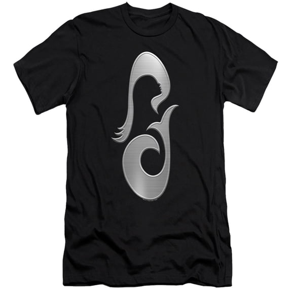 Star Trek Picard La Sirena Metal Icon Hbo Adult 30/1 T-Shirt Black
