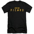 thumbnail image 1 of Star Trek Picard Picard Logo Hbo Adult 30/1 T-Shirt Black, 1 of 1
