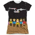 thumbnail image 1 of Star Trek - Pixel Crew - Juniors Cap Sleeve Shirt - Medium, 1 of 2
