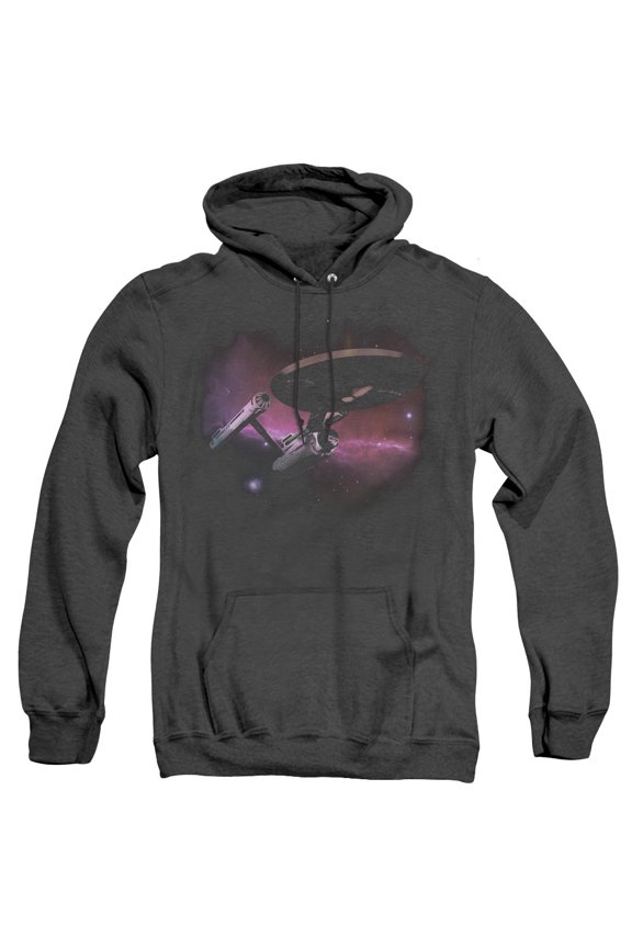 Star Trek Prime Directive Adult Heather Hoodie Sweatshirt Black