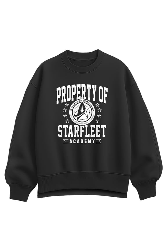 - Property of Starfleet - Women's Oversized Fleece Crew Sweatshirt