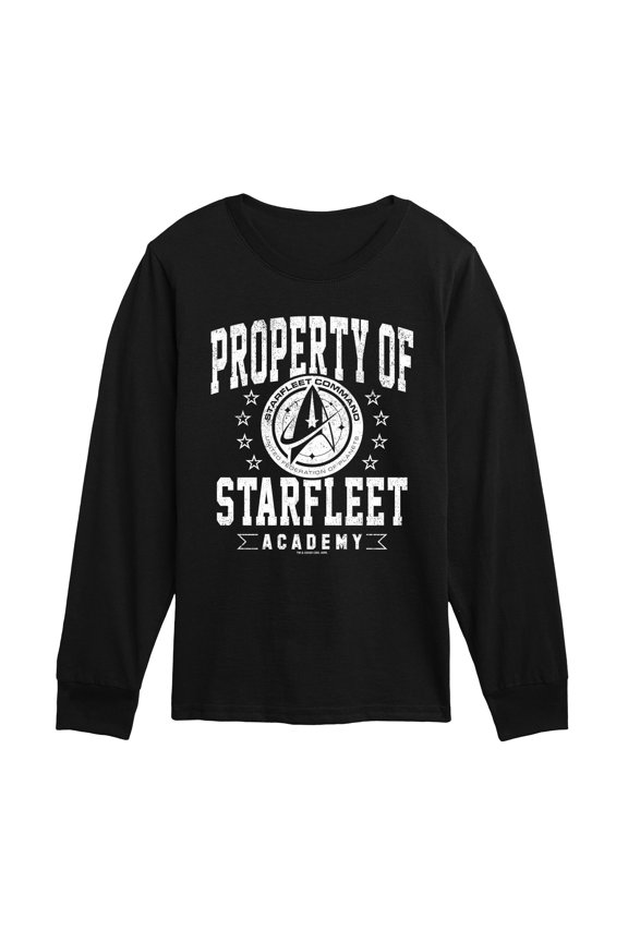 - Property of Starfleet - Youth Boys Long Sleeve Graphic T-Shirt