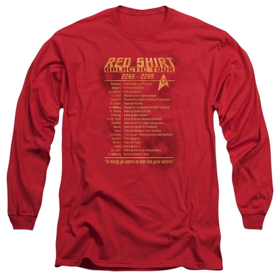 Star Trek - Red Shirt Tour - Long Sleeve Shirt - XXX-Large