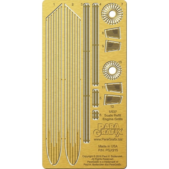 Star Trek - Refit Enterprise Engine Grills - PGX215