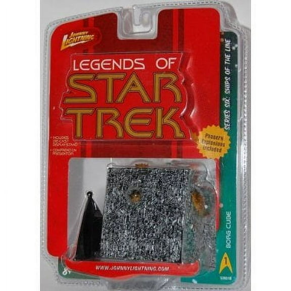 Star Trek Release 6 Borg Cube with Explosions (1/64 Scale), 1:64 version of the Borg Cube By Johnny Lightning