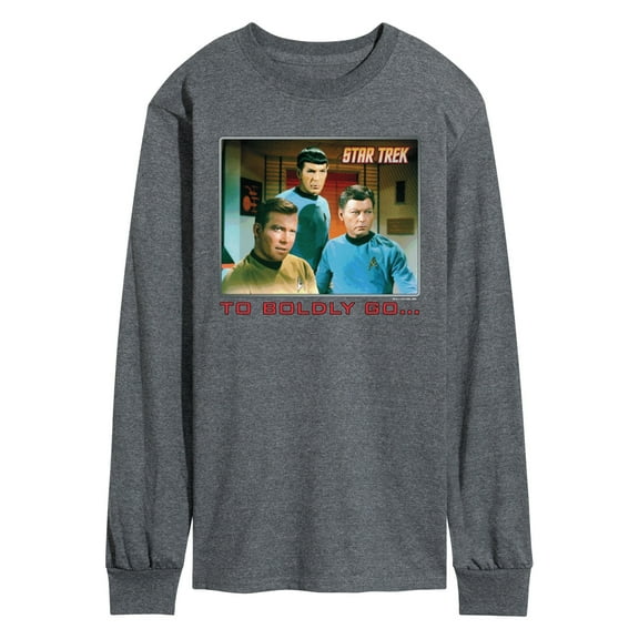 Star Trek - Retro Boldly Go - Men's Long Sleeve Graphic T-Shirt