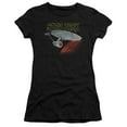 thumbnail image 1 of Star Trek - Retro Enterprise - Juniors Teen Girls Cap Sleeve Shirt - XX-Large, 1 of 2