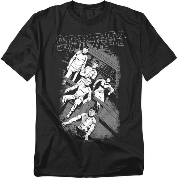 Star Trek - Retro Tilted Bridge - Short Sleeve Shirt - Medium