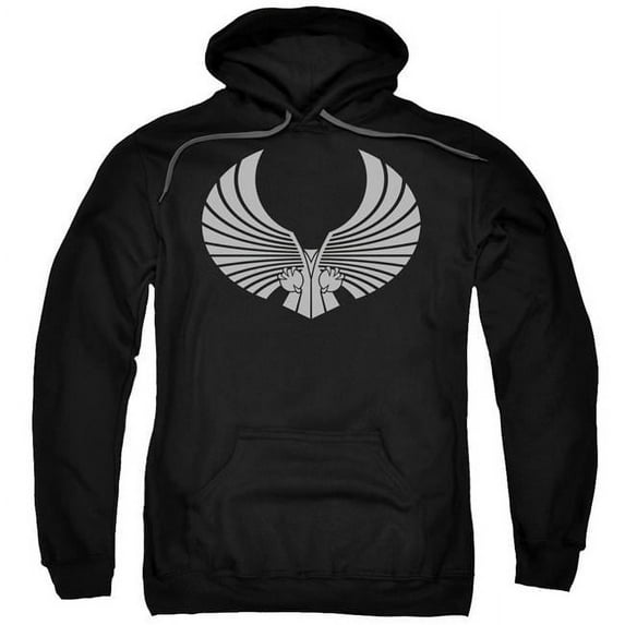 Star Trek & Romulan Logo Adult Cotton & Polyster Pull-Over Hoodie, Black - 4X