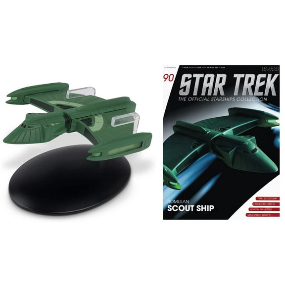 Star Trek - Romulan Scout Ship w/ Magazine #90 Eaglemoss Official Starships